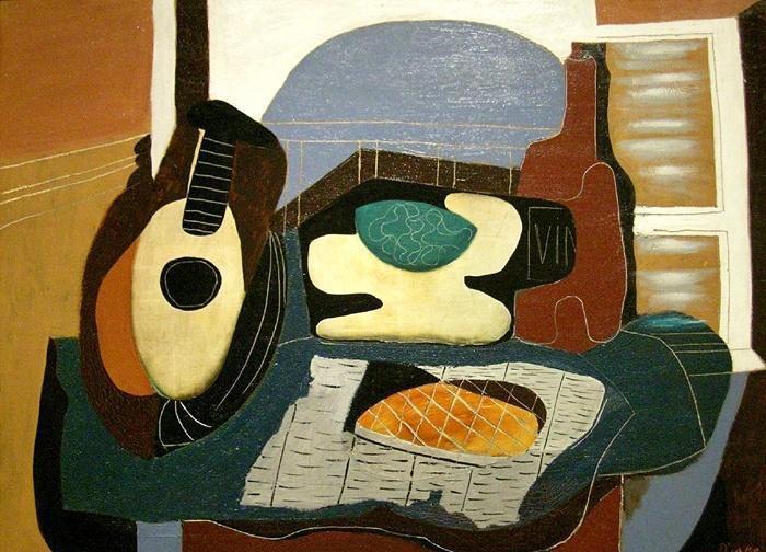 mandoline-panier-de-fruits-bouteille-et-patisserie-1924bis