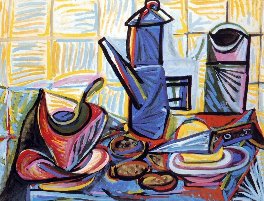 picasso-nature morte a la cafetière