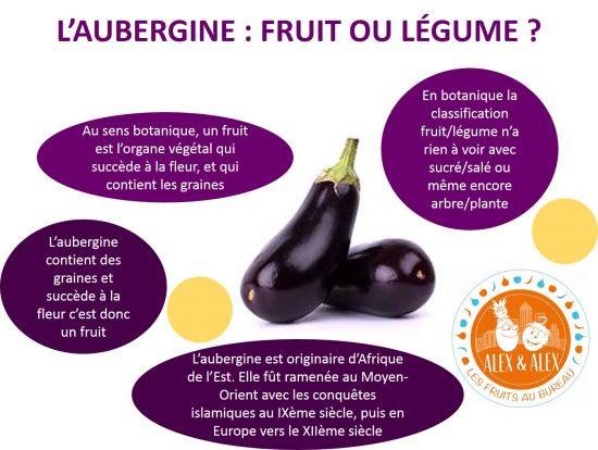Aubergine fruit ou légume