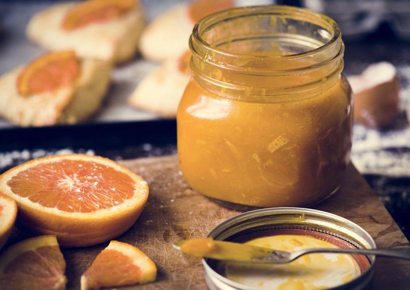 pot de marmelade d'orange amere bigarade 